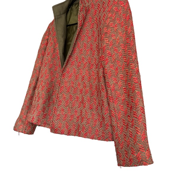 Harve Bernard Blazer Womens Sz 8/10 Academia Tweed Lined Long Sleeve. - Picture 2 of 8